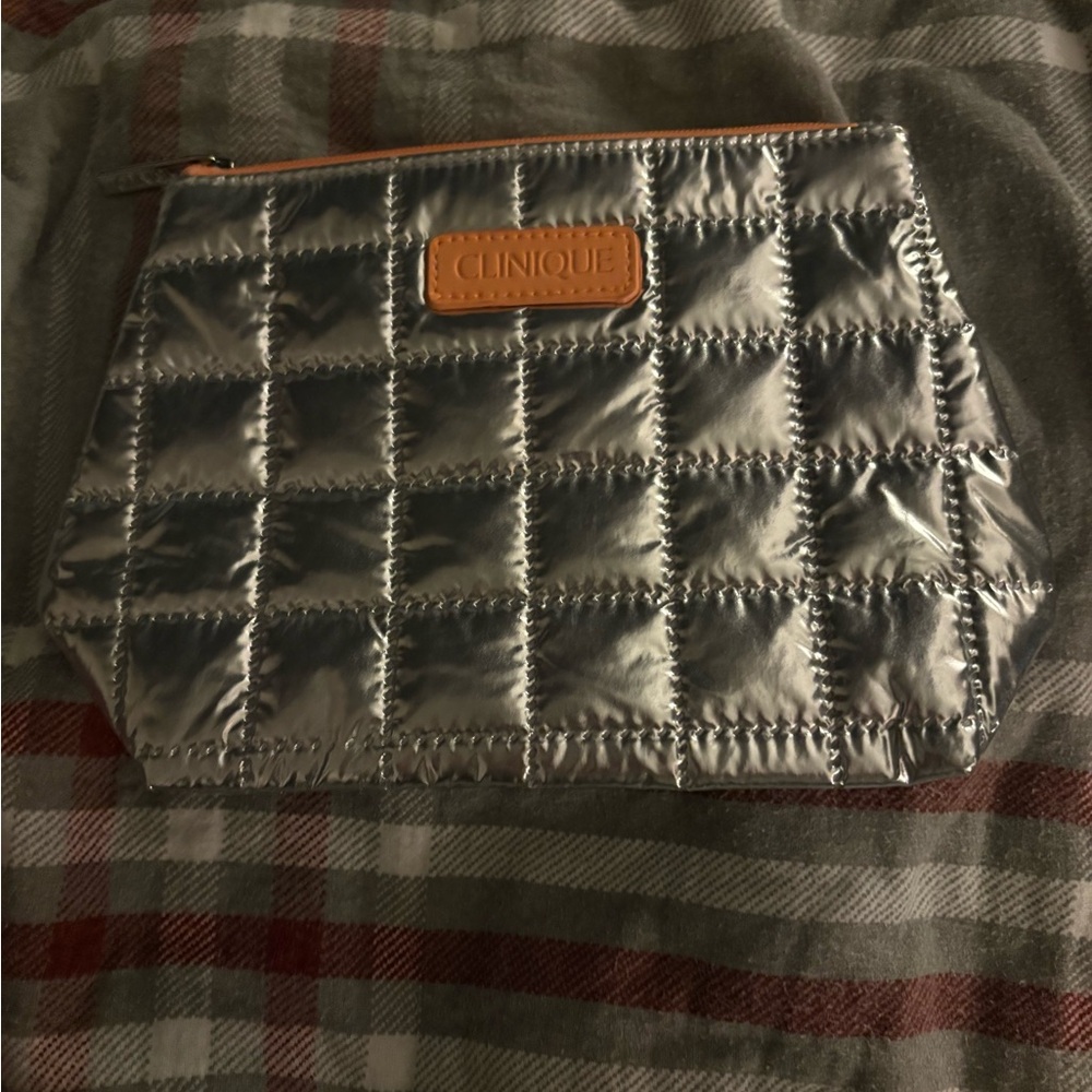 Clinique Metallic Quilted Pouch